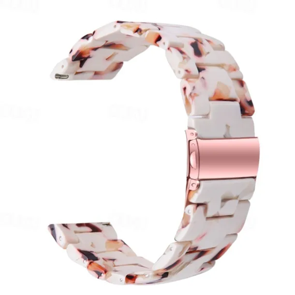 Watch Band for Fitbit Versa 2 / Versa Lite / Versa SE / Versa Resin Replacement Strap Women Metal Clasp Stainless Steel Buckle Link Bracelet Wristband