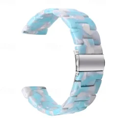 Watch Band for Fitbit Versa 2 / Versa Lite / Versa SE / Versa Resin Replacement Strap Women Metal Clasp Stainless Steel Buckle Link Bracelet Wristband