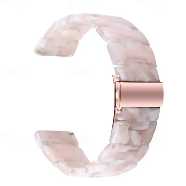 Watch Band for Fitbit Versa 2 / Versa Lite / Versa SE / Versa Resin Replacement Strap Women Metal Clasp Stainless Steel Buckle Link Bracelet Wristband