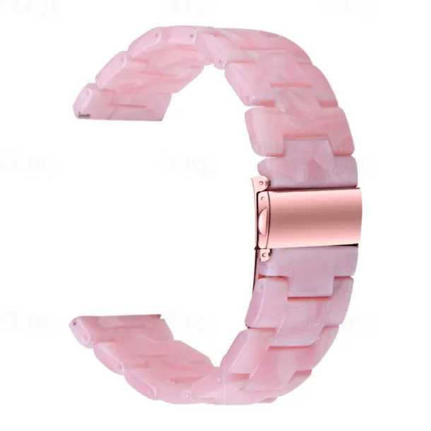 Watch Band for Fitbit Versa 2 / Versa Lite / Versa SE / Versa Resin Replacement Strap Women Metal Clasp Stainless Steel Buckle Link Bracelet Wristband