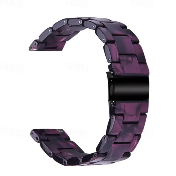 Watch Band for Fitbit Versa 2 / Versa Lite / Versa SE / Versa Resin Replacement Strap Women Metal Clasp Stainless Steel Buckle Link Bracelet Wristband