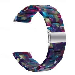 Watch Band for Fitbit Versa 2 / Versa Lite / Versa SE / Versa Resin Replacement Strap Women Metal Clasp Stainless Steel Buckle Link Bracelet Wristband