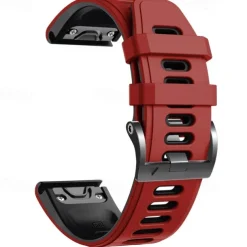 Watch Band for Garmin Fenix 7 7X 6 6X Pro Epix Pro 47mm 51mm Instinct 2X Approach S70 47mm S62 S60 Forerunner 955 945 Epix Marq Descent Quatix 22mm 26mm Silicone Replacement Strap 22mm 26mm Sport