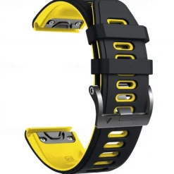 Watch Band for Garmin Fenix 7 7X 6 6X Pro Epix Pro 47mm 51mm Instinct 2X Approach S70 47mm S62 S60 Forerunner 955 945 Epix Marq Descent Quatix 22mm 26mm Silicone Replacement Strap 22mm 26mm Sport