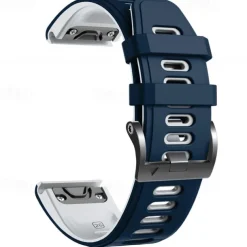 Watch Band for Garmin Fenix 7 7X 6 6X Pro Epix Pro 47mm 51mm Instinct 2X Approach S70 47mm S62 S60 Forerunner 955 945 Epix Marq Descent Quatix 22mm 26mm Silicone Replacement Strap 22mm 26mm Sport