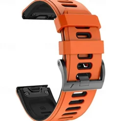Watch Band for Garmin Fenix 7 7X 6 6X Pro Epix Pro 47mm 51mm Instinct 2X Approach S70 47mm S62 S60 Forerunner 955 945 Epix Marq Descent Quatix 22mm 26mm Silicone Replacement Strap 22mm 26mm Sport