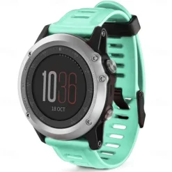 Watch Band for Garmin Fenix 3 HR Fenix 3 Fenix 7X / 6X / 5X / 3/3HR Plus Pro Sapphire Solar Descent Mk2i / Mk2 / Mk1 D2 Charlie / Bravo / Delta PX Silicone Replacement Strap 26mm Breathable Sport