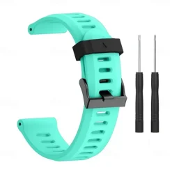 Watch Band for Garmin Fenix 3 HR Fenix 3 Fenix 7X / 6X / 5X / 3/3HR Plus Pro Sapphire Solar Descent Mk2i / Mk2 / Mk1 D2 Charlie / Bravo / Delta PX Silicone Replacement Strap 26mm Breathable Sport