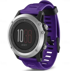 Watch Band for Garmin Fenix 3 HR Fenix 3 Fenix 7X / 6X / 5X / 3/3HR Plus Pro Sapphire Solar Descent Mk2i / Mk2 / Mk1 D2 Charlie / Bravo / Delta PX Silicone Replacement Strap 26mm Breathable Sport