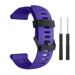 Watch Band for Garmin Fenix 3 HR Fenix 3 Fenix 7X / 6X / 5X / 3/3HR Plus Pro Sapphire Solar Descent Mk2i / Mk2 / Mk1 D2 Charlie / Bravo / Delta PX Silicone Replacement Strap 26mm Breathable Sport