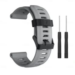 Watch Band for Garmin Fenix 3 HR Fenix 3 Fenix 7X / 6X / 5X / 3/3HR Plus Pro Sapphire Solar Descent Mk2i / Mk2 / Mk1 D2 Charlie / Bravo / Delta PX Silicone Replacement Strap 26mm Breathable Sport
