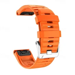 Watch Band for Garmin Fenix 7 7X 6 6X Pro Epix Pro 47mm 51mm Instinct 2X Approach S70 47mm S62 S60 Forerunner 955 945 Epix Marq Descent Quatix 22mm 26mm Silicone Replacement Strap Adjustable Sport