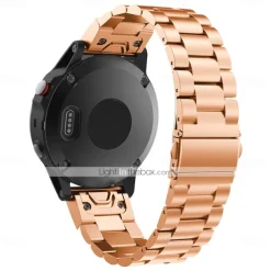 Watch Band for Garmin Fenix 7 Pro 6 5 Plus Epix Pro 47mm Approach S70 47mm S62 S60 Forerunner 955 255 945 745 Instinct 2 Marq Descent Quatix 22mm Stainless Steel Replacement Strap Quick Fit 22mm