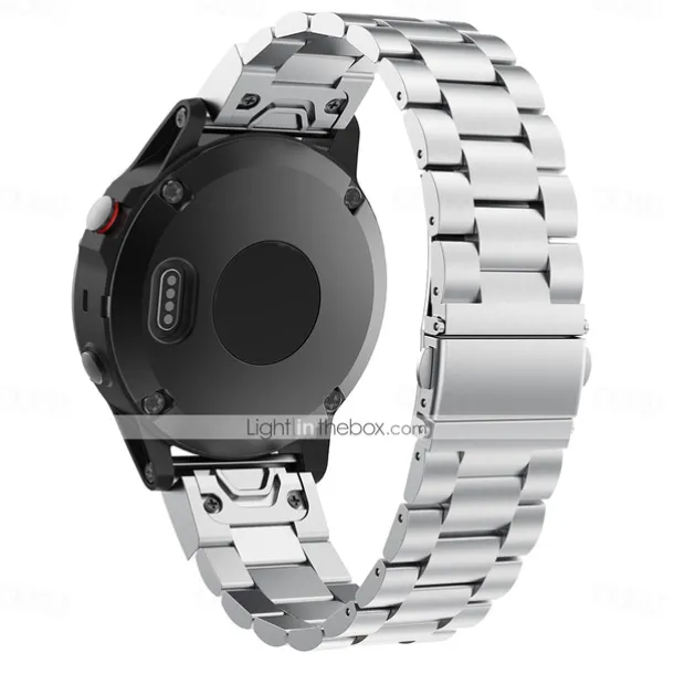 Watch Band for Garmin Fenix 7 Pro 6 5 Plus Epix Pro 47mm Approach S70 47mm S62 S60 Forerunner 955 255 945 745 Instinct 2 Marq Descent Quatix 22mm Stainless Steel Replacement Strap Quick Fit 22mm