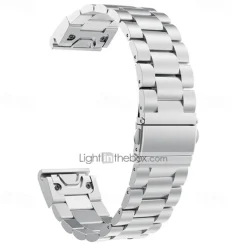 Watch Band for Garmin Fenix 7 Pro 6 5 Plus Epix Pro 47mm Approach S70 47mm S62 S60 Forerunner 955 255 945 745 Instinct 2 Marq Descent Quatix 22mm Stainless Steel Replacement Strap Quick Fit 22mm