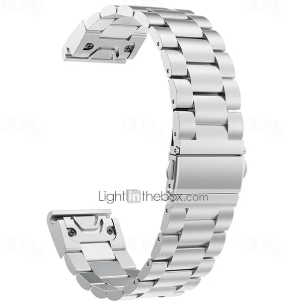 Watch Band for Garmin Fenix 7 Pro 6 5 Plus Epix Pro 47mm Approach S70 47mm S62 S60 Forerunner 955 255 945 745 Instinct 2 Marq Descent Quatix 22mm Stainless Steel Replacement Strap Quick Fit 22mm