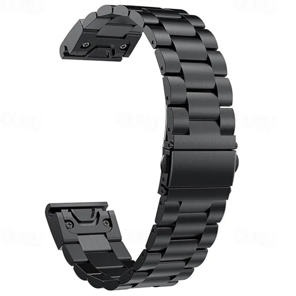 Watch Band for Garmin Fenix 7 Pro 6 5 Plus Epix Pro 47mm Approach S70 47mm S62 S60 Forerunner 955 255 945 745 Instinct 2 Marq Descent Quatix 22mm Stainless Steel Replacement Strap Quick Fit 22mm