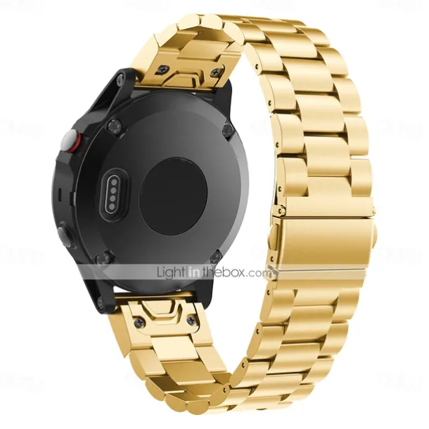 Watch Band for Garmin Fenix 7 Pro 6 5 Plus Epix Pro 47mm Approach S70 47mm S62 S60 Forerunner 955 255 945 745 Instinct 2 Marq Descent Quatix 22mm Stainless Steel Replacement Strap Quick Fit 22mm