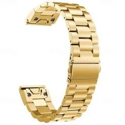 Watch Band for Garmin Fenix 7 Pro 6 5 Plus Epix Pro 47mm Approach S70 47mm S62 S60 Forerunner 955 255 945 745 Instinct 2 Marq Descent Quatix 22mm Stainless Steel Replacement Strap Quick Fit 22mm