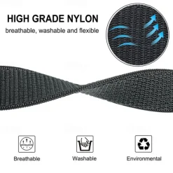 Watch Band for Garmin Fenix 7X 7S 7 Pro Approach S70 Epix Pro 42mm 47mm 51mm Instinct 2X Tactix 7 Amoled Forerunner 955 255 Enduro Marq Descent Quatix 20mm 22mm 26mm Nylon Replacement Strap 20mm