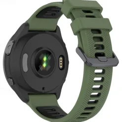 Watch Band for Garmin Forerunner 965 Silicone Replacement Strap Adjustable Sport Band Wristband