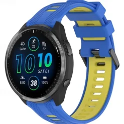 Watch Band for Garmin Forerunner 965 Silicone Replacement Strap Adjustable Sport Band Wristband