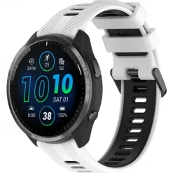 Watch Band for Garmin Forerunner 965 Silicone Replacement Strap Adjustable Sport Band Wristband