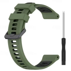 Watch Band for Garmin Forerunner 965 Silicone Replacement Strap Adjustable Sport Band Wristband