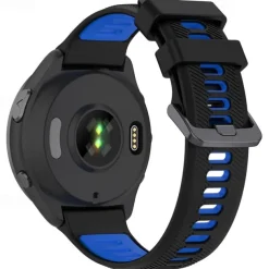 Watch Band for Garmin Forerunner 965 Silicone Replacement Strap Adjustable Sport Band Wristband