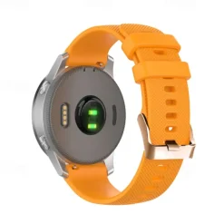 Watch Band for Garmin Forerunner 265S 255S Active 5 Venu 3S 2S Sq 2 Plus Vivoactive 4S 3 Vivomove Sport 18mm 20mm Silicone Replacement Strap 18mm 20mm Waterproof Adjustable Sport Band Wristband