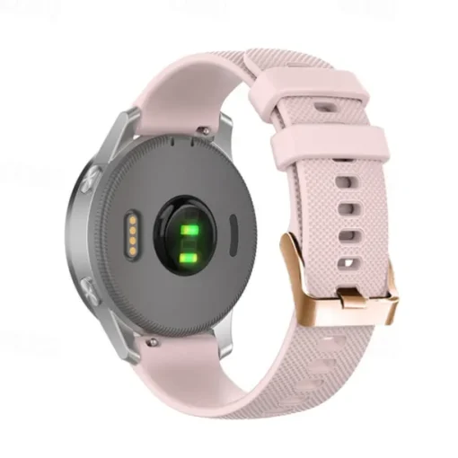 Watch Band for Garmin Forerunner 265S 255S Active 5 Venu 3S 2S Sq 2 Plus Vivoactive 4S 3 Vivomove Sport 18mm 20mm Silicone Replacement Strap 18mm 20mm Waterproof Adjustable Sport Band Wristband
