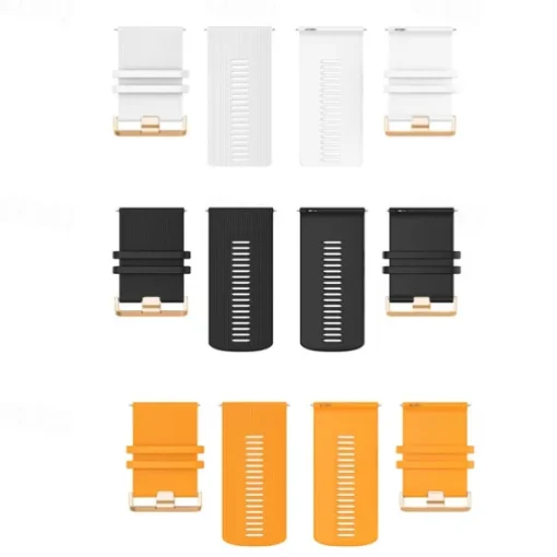 Watch Band for Garmin Forerunner 265S 255S Active 5 Venu 3S 2S Sq 2 Plus Vivoactive 4S 3 Vivomove Sport 18mm 20mm Silicone Replacement Strap 18mm 20mm Waterproof Adjustable Sport Band Wristband