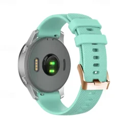 Watch Band for Garmin Forerunner 265S 255S Active 5 Venu 3S 2S Sq 2 Plus Vivoactive 4S 3 Vivomove Sport 18mm 20mm Silicone Replacement Strap 18mm 20mm Waterproof Adjustable Sport Band Wristband