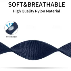 Watch Band for Garmin Forerunner 265 255 Active 5 Venu 3 2 Plus Vivoactive 4 3 Vivomove Sport Approach S42 S40 20mm 22mm Nylon Replacement Strap 20mm 22mm Elastic Sport Loop Wristband