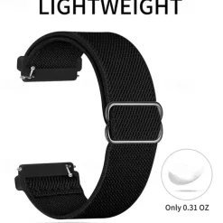 Watch Band for Garmin Forerunner 265 255 Active 5 Venu 3 2 Plus Vivoactive 4 3 Vivomove Sport Approach S42 S40 20mm 22mm Nylon Replacement Strap 20mm 22mm Elastic Sport Loop Wristband