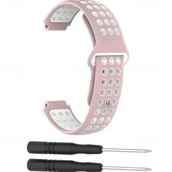 Watch Band for Garmin Forerunner 735XT / 630/620/235/230/220 Approach S20 / S6 / S5 Soft Silicone Replacement Strap with Removal Tool Adjustable Sport Band Wristband