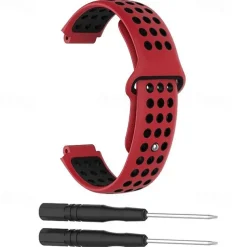 Watch Band for Garmin Forerunner 735XT / 630/620/235/230/220 Approach S20 / S6 / S5 Soft Silicone Replacement Strap with Removal Tool Adjustable Sport Band Wristband