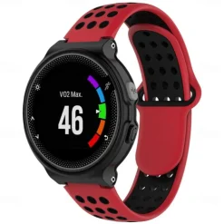 Watch Band for Garmin Forerunner 735XT / 630/620/235/230/220 Approach S20 / S6 / S5 Soft Silicone Replacement Strap with Removal Tool Adjustable Sport Band Wristband