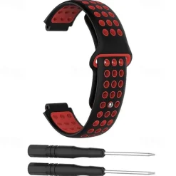 Watch Band for Garmin Forerunner 735XT / 630/620/235/230/220 Approach S20 / S6 / S5 Soft Silicone Replacement Strap with Removal Tool Adjustable Sport Band Wristband