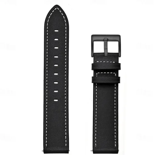 Watch Band for Garmin Forerunner 265 255 Active 5 Venu 3 2 Plus Vivoactive 4 3 Vivomove Sport Approach S42 S40 20mm 22mm Genuine Leather Replacement Strap 20mm 22mm Leather Loop Wristband