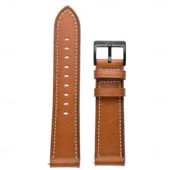 Watch Band for Garmin Forerunner 265 255 Active 5 Venu 3 2 Plus Vivoactive 4 3 Vivomove Sport Approach S42 S40 20mm 22mm Genuine Leather Replacement Strap 20mm 22mm Leather Loop Wristband