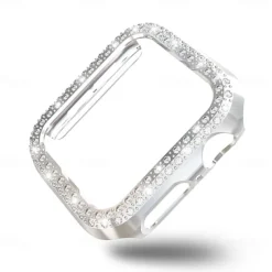 Watch Case Compatible with Apple Watch Series 8 7 41mm 45mm / Series 6 5 4 SE 40mm 44mm / Series 3 2 1 38mm 42mm Scratch Resistant Bling Diamond Dust Proof PC Watch Cover