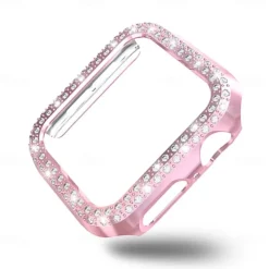 Watch Case Compatible with Apple Watch Series 8 7 41mm 45mm / Series 6 5 4 SE 40mm 44mm / Series 3 2 1 38mm 42mm Scratch Resistant Bling Diamond Dust Proof PC Watch Cover
