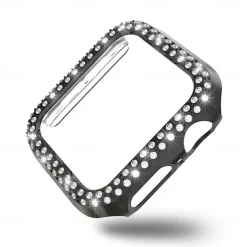 Watch Case Compatible with Apple Watch Series 8 7 41mm 45mm / Series 6 5 4 SE 40mm 44mm / Series 3 2 1 38mm 42mm Scratch Resistant Bling Diamond Dust Proof PC Watch Cover