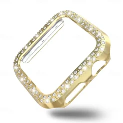 Watch Case Compatible with Apple Watch Series 8 7 41mm 45mm / Series 6 5 4 SE 40mm 44mm / Series 3 2 1 38mm 42mm Scratch Resistant Bling Diamond Dust Proof PC Watch Cover