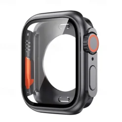 Watch Case with Screen Protector Compatible with Apple Watch Series 8 7 41mm 45mm / Series 6 5 4 SE 40mm 44mm All Around Protective Shockproof Tempered Glass / Hard PC Watch Cover