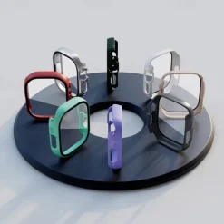 Watch Case with Screen Protector Compatible with Apple Watch Ultra 49mm / Series 8 7 41mm 45mm / Series 6 5 4 SE 40mm 44mm / Series 3 2 1 38mm 42mm Shockproof Hard PC Watch Cover