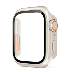 Watch Case with Screen Protector Compatible with Apple Watch Series 8 7 41mm 45mm / Series 6 5 4 SE 40mm 44mm Scratch Resistant Dust Proof Bumper Full Cover Hard PC Watch Cover