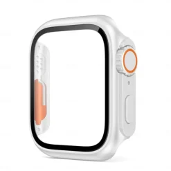 Watch Case with Screen Protector Compatible with Apple Watch Series 8 7 41mm 45mm / Series 6 5 4 SE 40mm 44mm Scratch Resistant Dust Proof Bumper Full Cover Hard PC Watch Cover