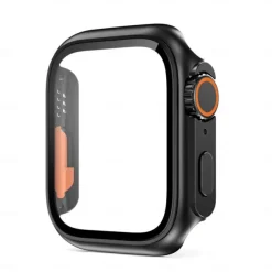 Watch Case with Screen Protector Compatible with Apple Watch Series 8 7 41mm 45mm / Series 6 5 4 SE 40mm 44mm Scratch Resistant Dust Proof Bumper Full Cover Hard PC Watch Cover